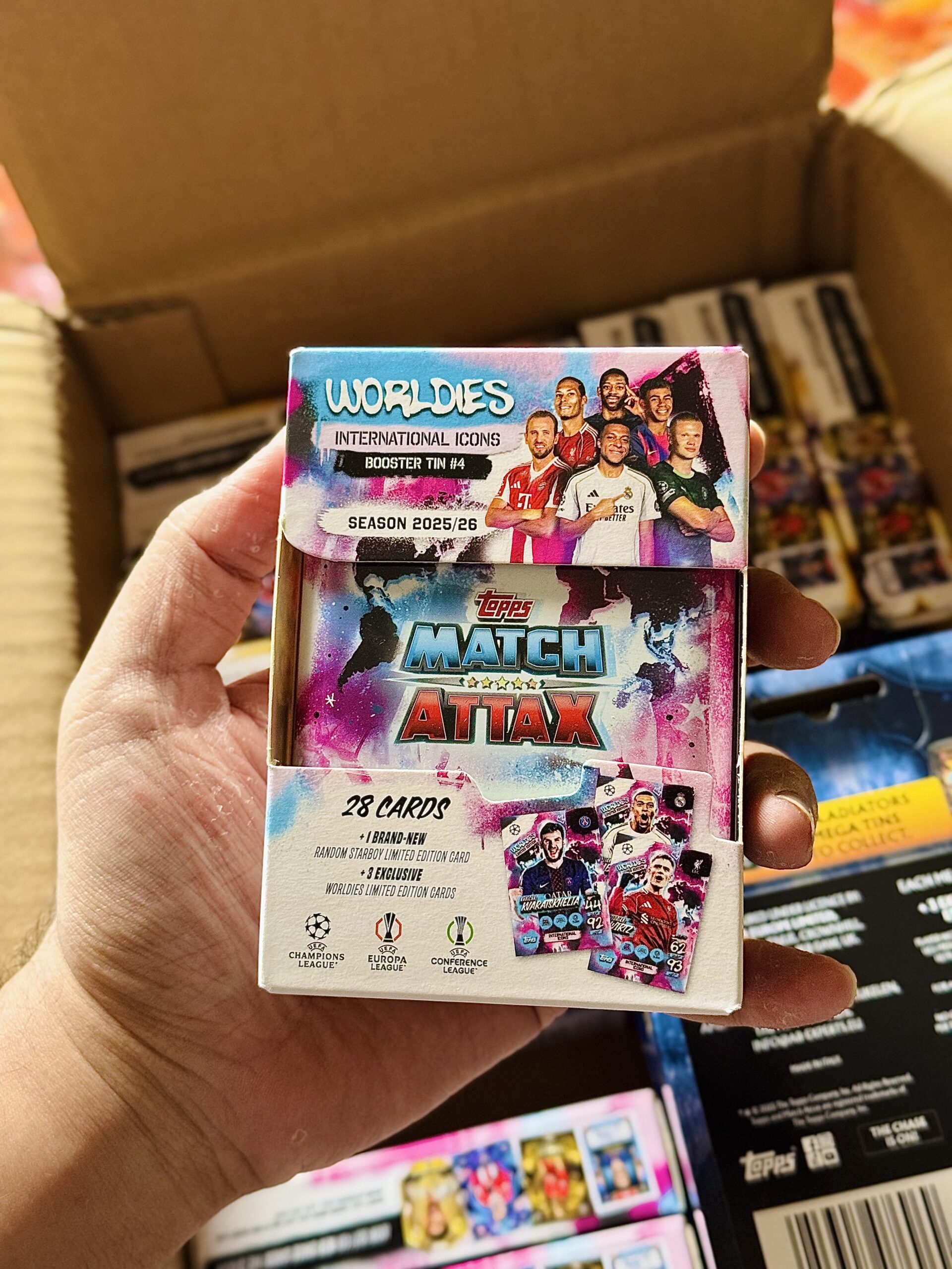 2025-26 Topps Match Attax 4 Packs MINI Tin Box - Image 6